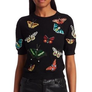 COPY - Alice and Olivia T-shirt sweater butterfly size S